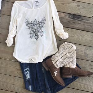 Wrangler Rock 47 3/4 sleeve shirt